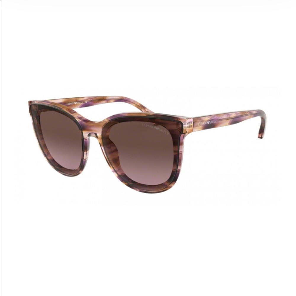 New Emporio Armani Purple Phantos Shape Sunglasses